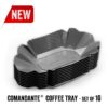 COMANDANTE Coffee Tray - Asphalt / set of 10