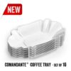 COMANDANTE Coffee Tray - White / set of 10